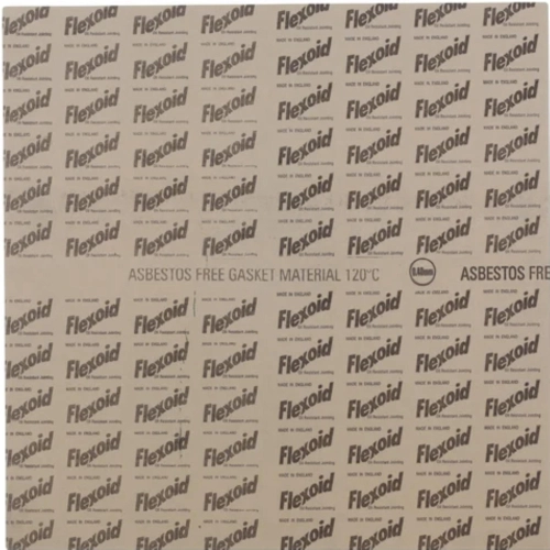 Lámina de materia prima FLEXOID en papel de 500 x 500 x 1 mm de espesor para juntas de motor de motocicletas VESPA, APE, LAMBRETTA y automóviles clásicos.