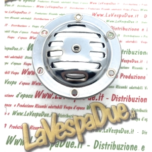 Klaxon chromé 12 V AC pour VESPA 50 90 100 125 150 160 180 200 NLR SPECIAL SS SUPER SPORT PRIMAVERA ET3 SPRINT GT GTR GL PX RALLY VNB VBB VBA