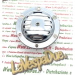 Clacson 12 volt CA cromato per VESPA 50 90 100 125 150 160 180 200 N L R SPECIAL SS SUPER SPORT PRIMAVERA ET3 SPRINT GT GTR GL PX RALLY VNB VBB VBA