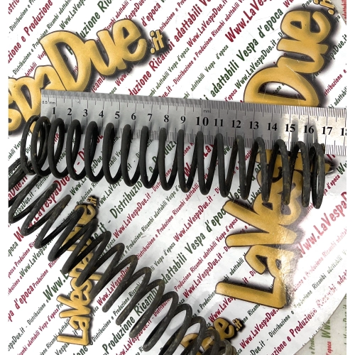 Pair of hydraulic fork springs for PIAGGIO BOXER BRAVO SI mopeds in burnished metal ro 122624
