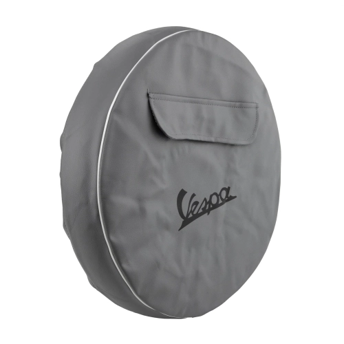 VESPA spare wheel cover for 8" rims 350 8 3.50 grey colour for VESPA 125 150 VBB VNB VB1 VL VM VN V30 VU V1 low headlight with white edge ro 610007M spare wheel cover