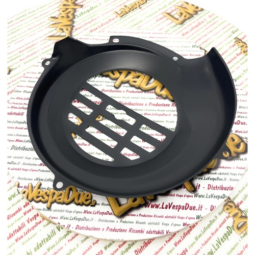 Cache-volant moteur pour Vespa PK 50 80 125 XL FL HP Rush N Ape, noir, en fer, référence ro 244735, produit haut de gamme de qualité italienne.