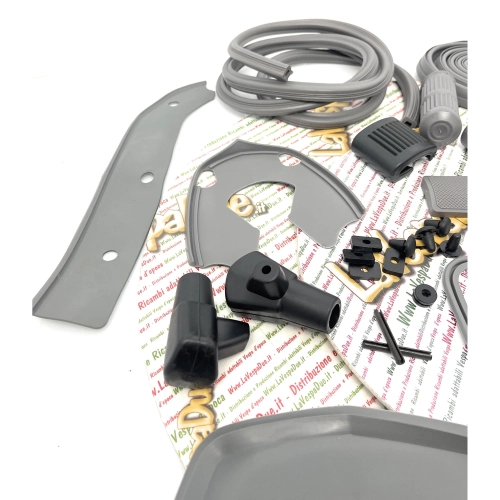 Gray rubber parts restoration kit series LAMBRETTA 125 150 LI SPECIAL SX 175 TV 3RD SERIES 200 TV SX
