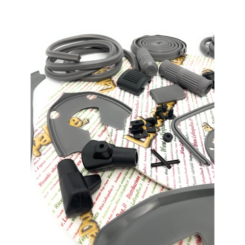 Gray rubber parts restoration kit series LAMBRETTA 125 150 LI SPECIAL SX 175 TV 3RD SERIES 200 TV SX