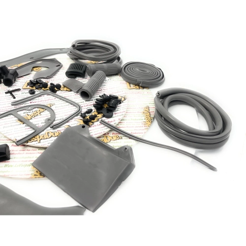 Gray rubber parts restoration kit series LAMBRETTA 125 150 LI SPECIAL SX 175 TV 3RD SERIES 200 TV SX