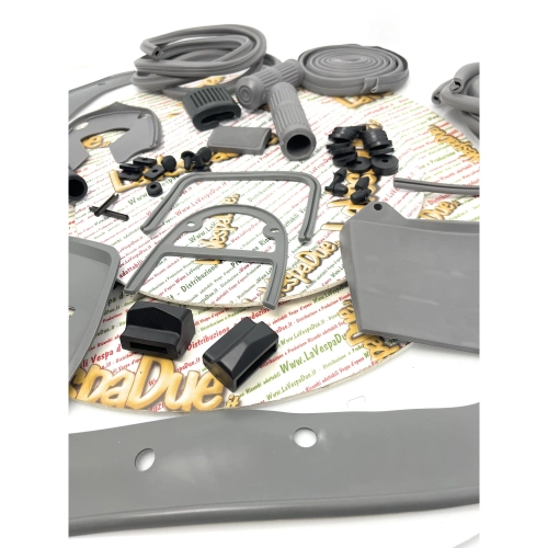Gray rubber parts restoration kit series LAMBRETTA 125 150 LI SPECIAL SX 175 TV 3RD SERIES 200 TV SX