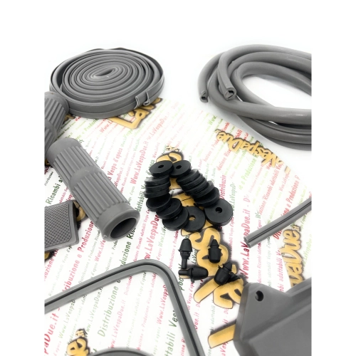 Gray rubber parts restoration kit series LAMBRETTA 125 150 LI SPECIAL SX 175 TV 3RD SERIES 200 TV SX
