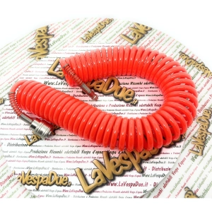 8 m x 5 mm Druckluftschlauch mit 1/4"-Schnellkupplungen. Schnelle und einfache Kupplungen für Druckluftkompressoren und Druckluftpistolen für diverse Anwendungen. VESPA, APE, LAMBRETTA