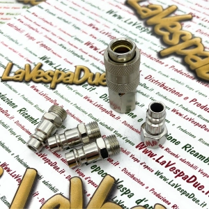 Juego de 5 acoplamientos rápidos para manguera de aire de 1/4". Acoplamientos rápidos y fáciles para compresores de aire y pistolas de aire comprimido para diversas aplicaciones VESPA APE LAMBRETTA.