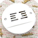 Funda protectora de plástico blanco para rueda de repuesto para VESPA 50 125 PK XL HP S FL AUTOMATICA PLURIMATIC RUSH N FL2, completa con ganchos RO 256986
