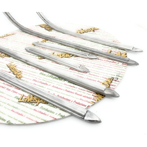 Set of aluminum floorboard strips for APE 150 B AB2T AB3T AB4T from 1954 to 1956, handcrafted Italian product