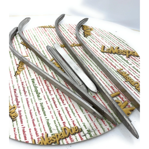 Set of aluminum floorboard strips for APE 150 B AB2T AB3T AB4T from 1954 to 1956, handcrafted Italian product