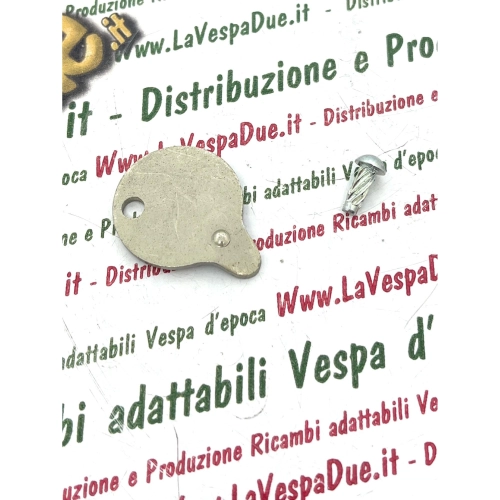 Tapa de la palanca de bloqueo NEIMAN para bloqueo de dirección VESPA 50 R V5R1T PIAGGIO CIAO TRE PORTER APE TL6T completa con pasador, base original