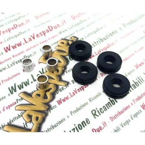Kit de 4 gomas y 4 espaciadores para la fijación del guardabarros trasero de PIAGGIO 50 CIAO ro 174968 174969