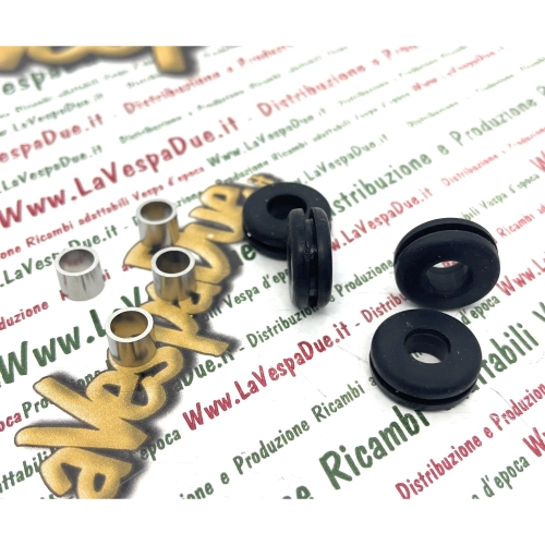 Kit de 4 gomas y 4 espaciadores para la fijación del guardabarros trasero de PIAGGIO 50 CIAO ro 174968 174969