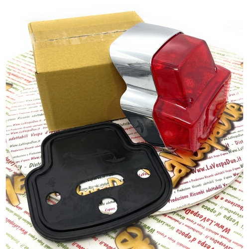Feu stop arrière en métal, complet avec joint et ampoules, pour Vespa 125 150 Super Sport SS Sprint année 1966 ro 091419
