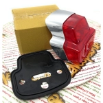 Fanale Stop Posteriore in Metallo completo di guarnizione nera e lampade per VESPA 125 150 SUPER SPORT SS SPRINT anno 1966 r.o. 091419