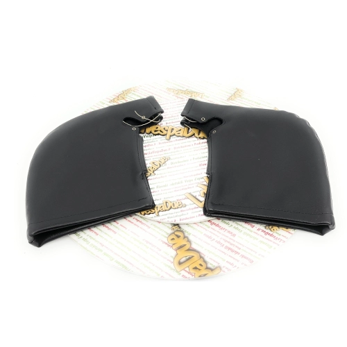 Protège-mains pour protéger les commandes du guidon des cyclomoteurs VESPA APE LAMBRETTA PIAGGIO, doublés de similicuir noir avec rembourrage intérieur.