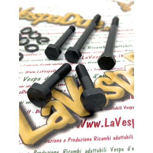 Kit de tornillos, arandelas y tuercas para fijar el soporte del amortiguador trasero para VESPA 125 V32T A V33T VU1T VM1T VM2T VN1T VN2T VL1T VL2T VL3T VB1T GS 150 VS1 VS2 VS3 VS4 VS5