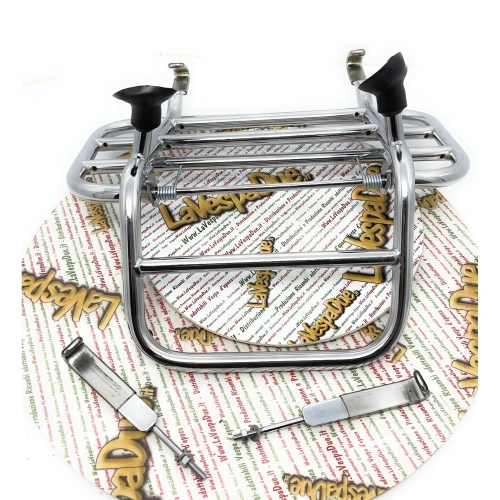 Verchromter Frontgepäckträger für VESPA 50 90 125 150 160 180 200 NLR SPECIAL PRIMAVERA SS ET3 PX PE ARCOBALENO PK XL RUSH N FL2 HP