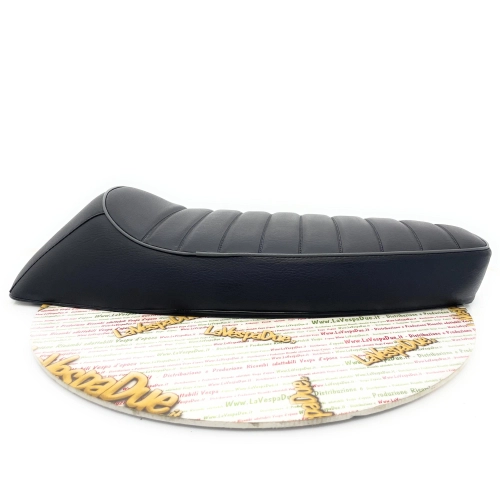 Black hump seat, SPORT model, for VESPA 50 90 NLR SPECIAL ET3 PRIMAVERA