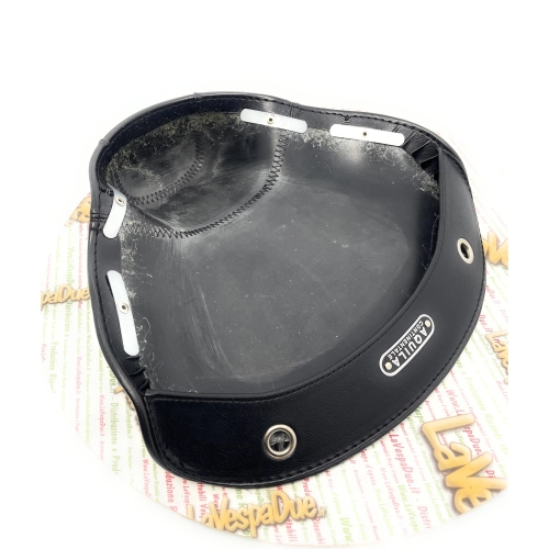 Funda de asiento negra con orificios para el asa de 24,5 cm para VESPA 125 VNA1 2T VNB1 2 3 4 5 6T 150 VB1T VBB1 2T con placa Continental Eagle.