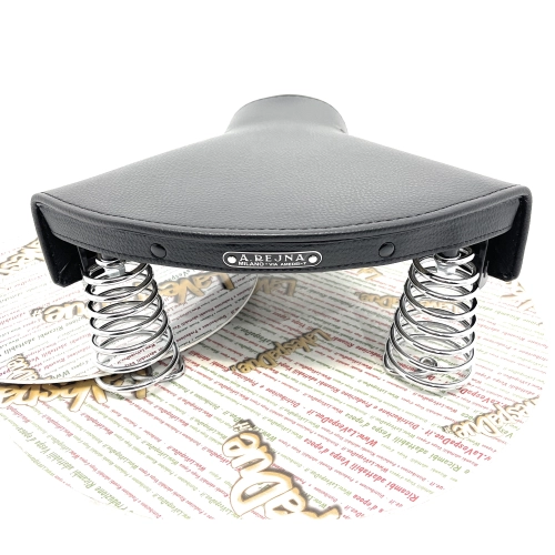 Asiento delantero completo con armazón y funda con placa A. REJNA para VESPA 98 125 de 1948 a 1950.