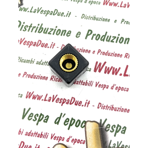 Bouchon de valve noir, écrou de jeu pour jante tubeless et chambre à air pour VESPA APE, LAMBRETTA, HARLET, HONDA, MOTO GUZZI, écrous de jeu en alliage léger anodisé, usinés CNC