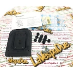 Kennzeichenhalter aus Kunststoff mit Schrauben für VESPA 50 LRN PK HP XL SPECIAL Moped PIAGGIO CIAO SI BRAVO BOXER für alte Kennzeichen ro 445106