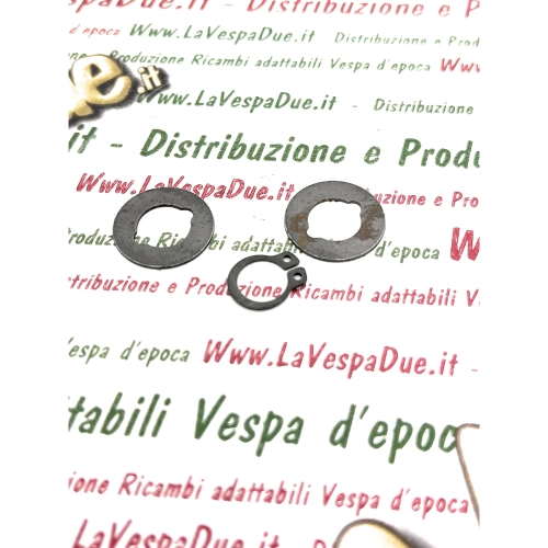 Jeu de rondelles de calage et circlips pour roue dentée de mélangeur VESPA PX 80 125 150 200 COSA COSA 2 PX E T5 (révision du système de mélangeur)