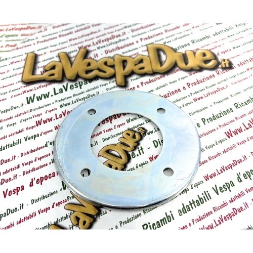 Inspektionsdeckel für Schwungrad der VESPA 50 90 V5A1T V9A1T (Baujahre 1963–1965), handgefertigt, aus verzinktem Metall.