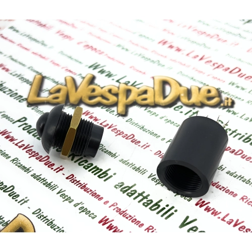 Botón de masa de baquelita en el marco debajo del asiento para control de apagado VESPA 98 125 V98T V1T V11T >29665 APE 125 A1T A11T