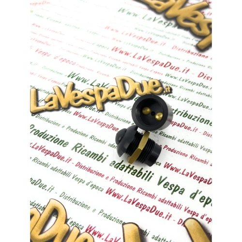 Botón de masa de baquelita en el marco debajo del asiento para control de apagado VESPA 98 125 V98T V1T V11T >29665 APE 125 A1T A11T
