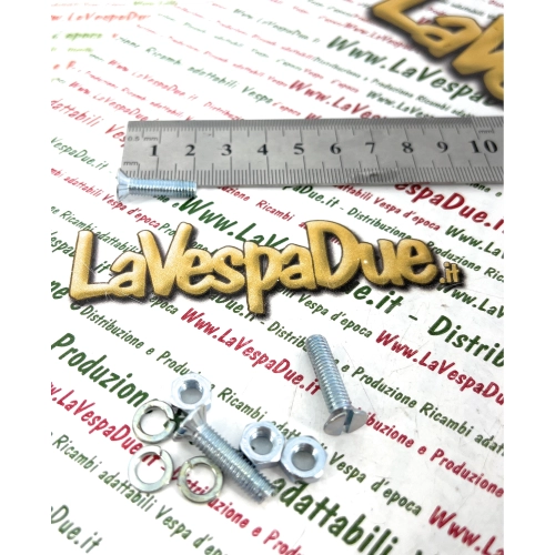 Satz mit 3 Befestigungsschrauben und Kennzeichenhalterung für VESPA 98 125 150 V1T V15T V30T V33T VU1T VN1T VN2T VM1T VM2T VNA VNB VL VB1T VBA VBB GS VS