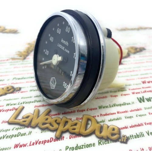Escala de velocímetro cromada de 160 km/h LVDUE para VESPA 50 125 PK S SS con junta ro 179151 178864 196894 196895 196905 197019