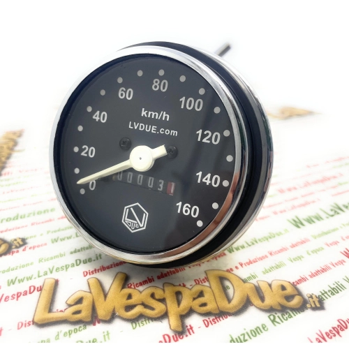 Escala de velocímetro cromada de 160 km/h LVDUE para VESPA 50 125 PK S SS con junta ro 179151 178864 196894 196895 196905 197019