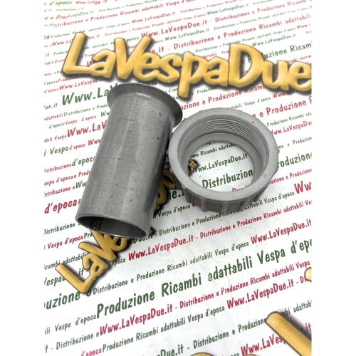 Anillo colector de escape de aluminio con conexión para tubo para silenciador VESPA 150 GS VS2T VS3T VS4T VS5T, tubo de 35 mm, 7 mm de longitud, para montaje de un tubo de escape modificado