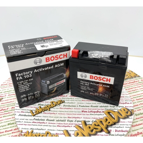 BOSCH Werksaktivierte 12V 9Ah YB9-B Batterie für VESPA 50 125 150 200 LX GT ET4 GTS S PIAGGIO VESPA PX COSA T5 GT BEVERLY RUNNER SKYPPER