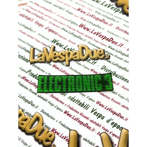 ELECTRONIC 3 side sticker for VESPA PK 90 125 V9X1T VMX5T for left side panel positioned under the PK lettering