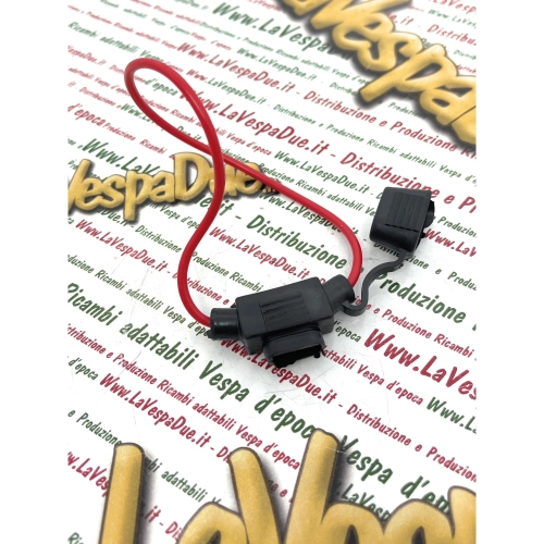 Porte-fusible à lame miniature, petit modèle, 6, 12 et 24 volts, pour Vespa, Ape, Lambretta, Fiat, voiture, moto et scooter.
