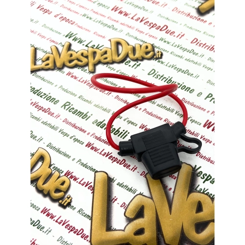 Porte-fusible à lame miniature, petit modèle, 6, 12 et 24 volts, pour Vespa, Ape, Lambretta, Fiat, voiture, moto et scooter.