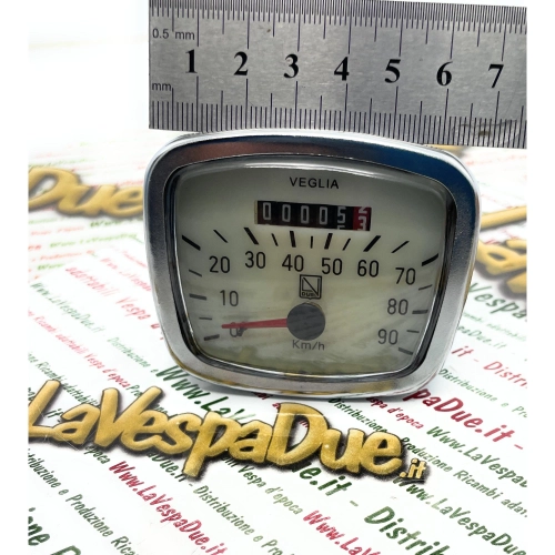 Contachilometri LVDUE lancetta ROSSA scala 90 km/h VESPA VNA VNB 125 r.o. 083205