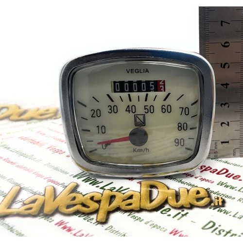 Contachilometri LVDUE lancetta ROSSA scala 90 km/h VESPA VNA VNB 125 r.o. 083205