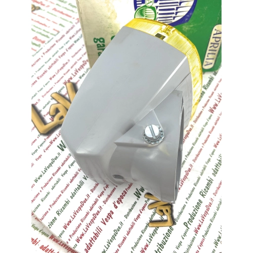 Yellow front headlight assembly APRILIA 95 EKP grey plastic body 960 and yellow transparent for PIAGGIO GARELLI APRILIA mopeds and various plastic ones with approval