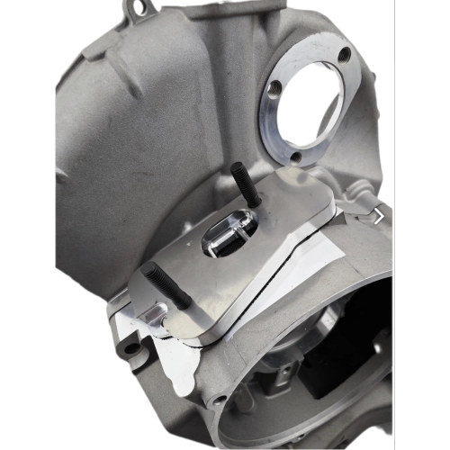 Cárter completo del motor PINASCO SMART VESPA 200 PX PE con admisión por láminas, diseñado para adaptarse a carburadores SI de hasta 28 mm de diámetro.