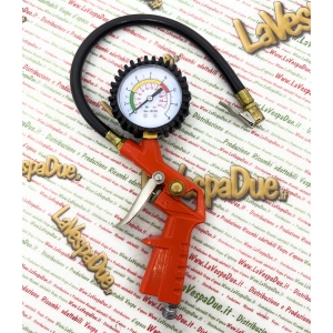TYRE PRESSURE GAUGE GUN CALIBRATED FROM 0 TO 16 BAR FOR ALL VEHICLES VESPA LAMBRETTA APE 50 80 90 125 150 160 180 200