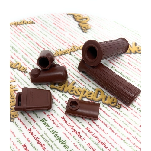 Brown rubber parts kit for VESPA 50 90 125 SPECIAL ET3 PRIMAVERA NLR grips shoes rubber brake pedal starter