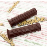 Pair of brown grips for VESPA 80 125 150 200 SPRINT TS RALLY PX PE ro 141923