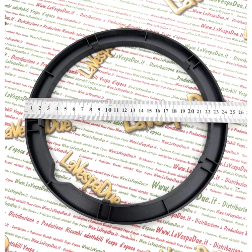 3D-Radmuttern-Abdeckring, schwarz, für VESPA 50 125 PK XL HP S FL AUTOMATICA PLURIMATIC RUSH N FL2