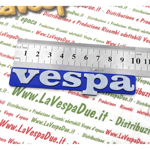 3D-gedrucktes blaues Frontkennzeichen für VESPA 50 125 PS V FL FL2 N XL